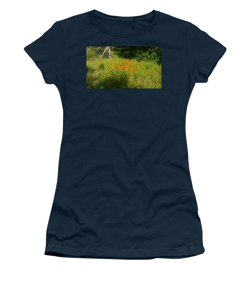 Flower Women's T-Shirt featuring the photograph Patch of Summer Colors by Ivars Vilums