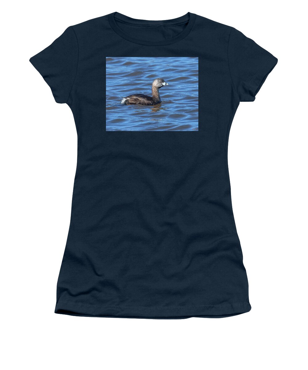 Nature Women's T-Shirt featuring the photograph Pied-billed Grebe DWF0195 by Gerry Gantt