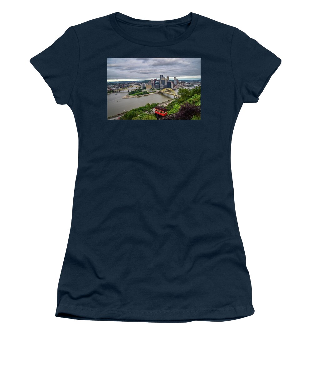 City Women's T-Shirt featuring the photograph Pittsburgh by Michelle Wittensoldner