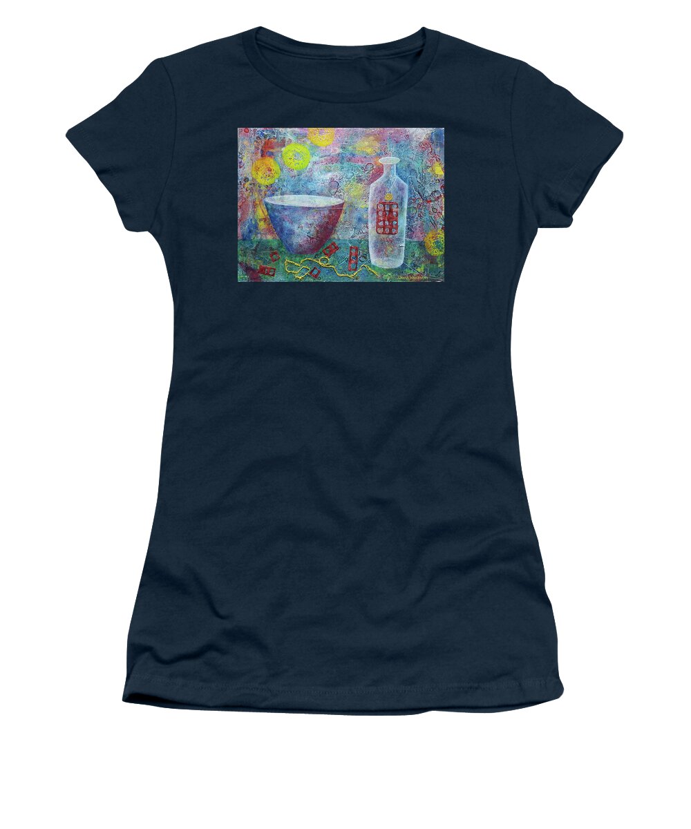  Women's T-Shirt featuring the mixed media Preparations by Diana Hrabosky