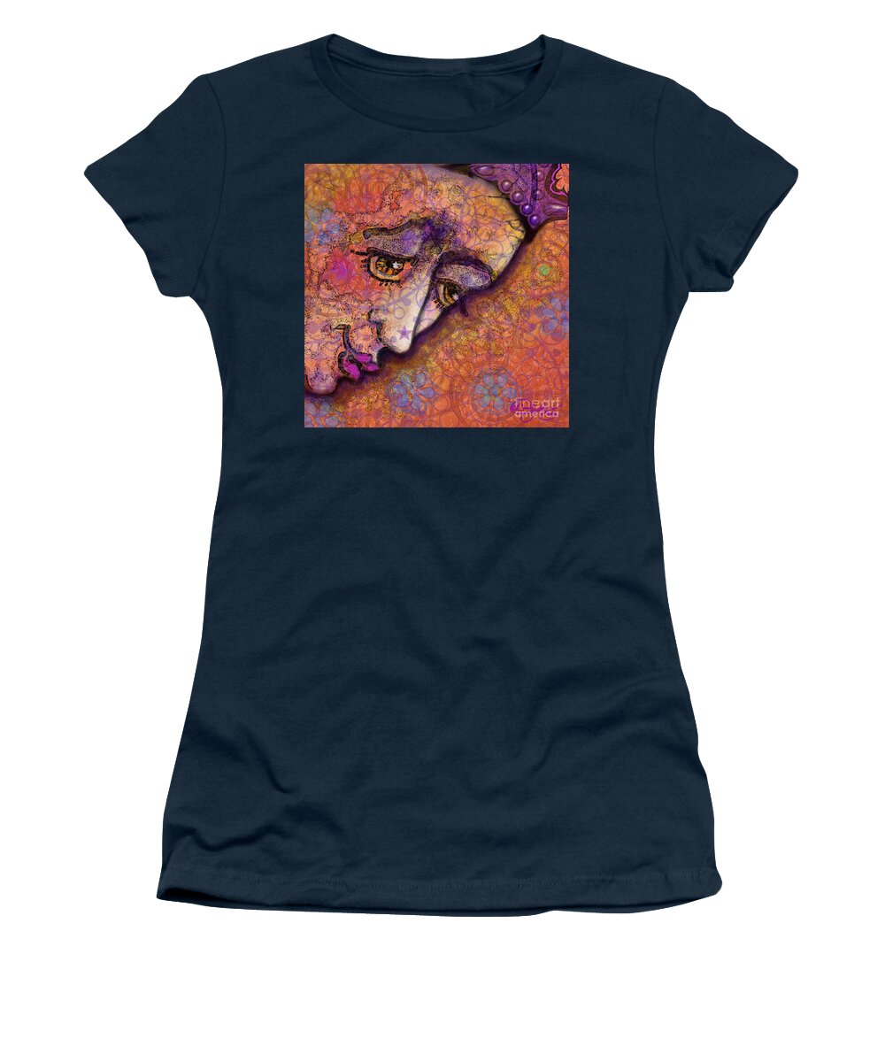 Princess Women's T-Shirt featuring the digital art Princess Tears by Carol Jacobs