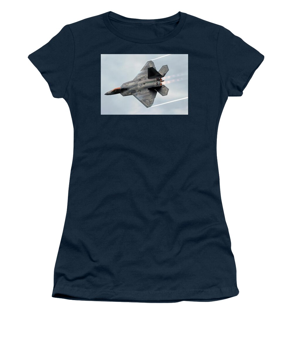 Lockheed Martin Women's T-Shirt featuring the photograph Raptor Photo Pass by Peter Chilelli