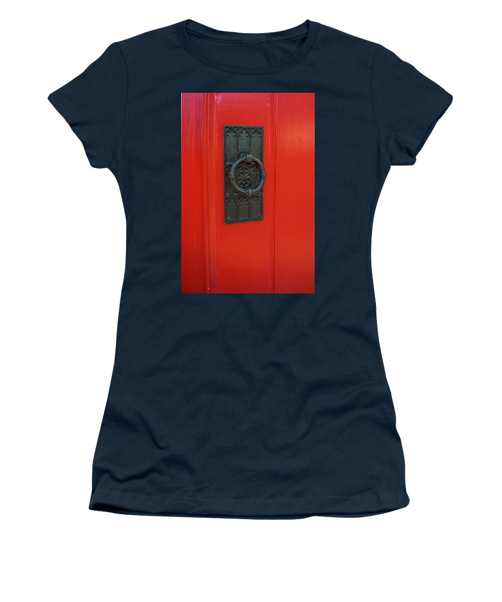 Red Women's T-Shirt featuring the photograph Red Door_258 by James C Richardson