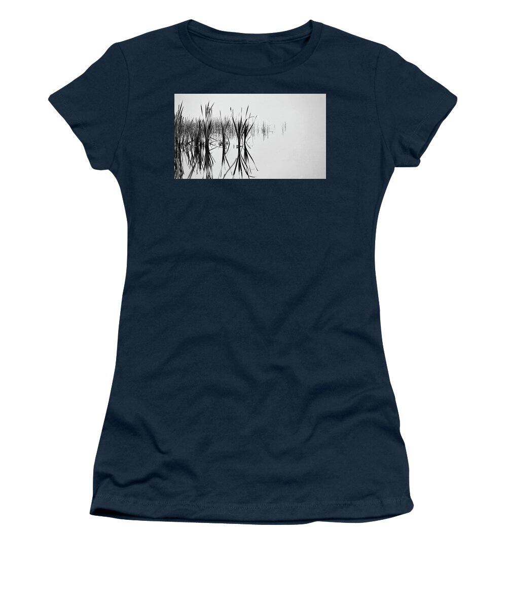 2019-05-31 Women's T-Shirt featuring the photograph Reed Reflection by Phil And Karen Rispin