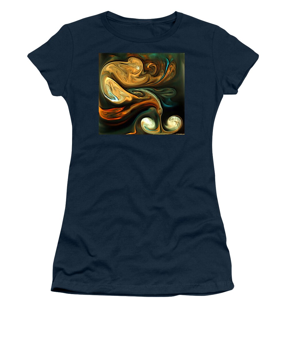  Women's T-Shirt featuring the mixed media Disgorge by Rein Nomm