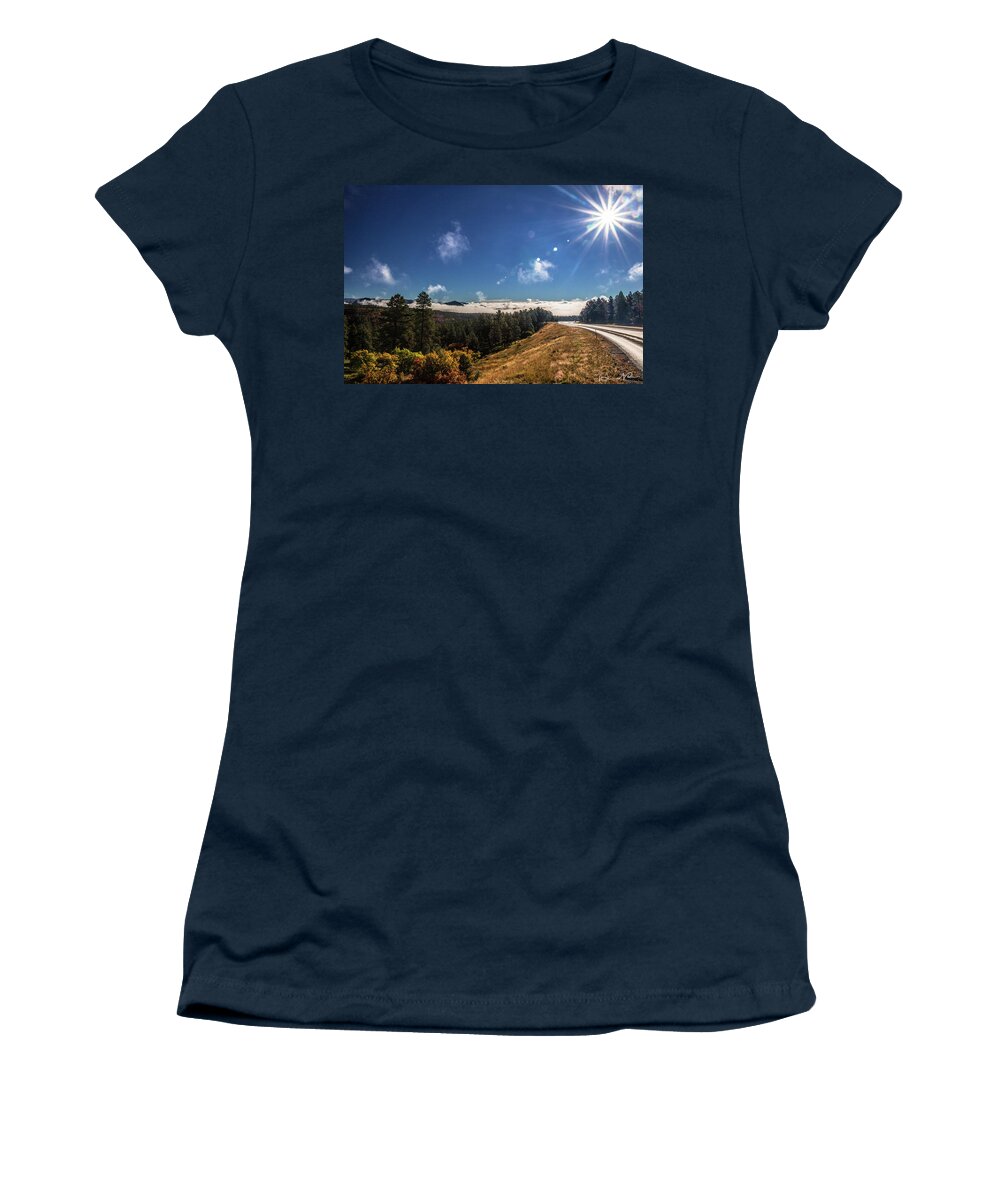 Canon 7d Mark Ii Women's T-Shirt featuring the photograph Road to Durango by Dennis Dempsie