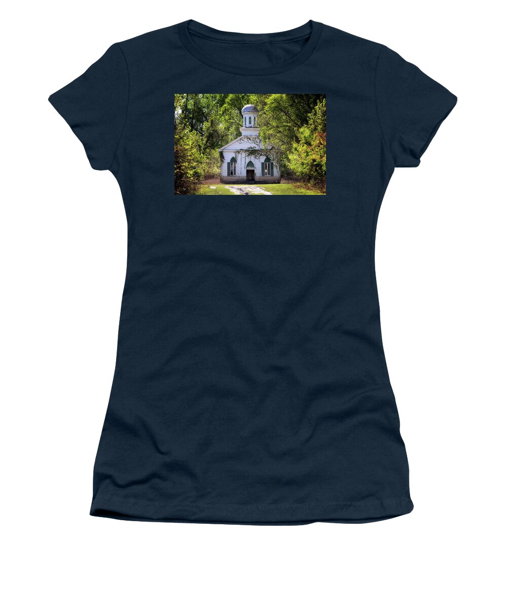 Church Women's T-Shirt featuring the photograph Rodney Baptist Church by Susan Rissi Tregoning