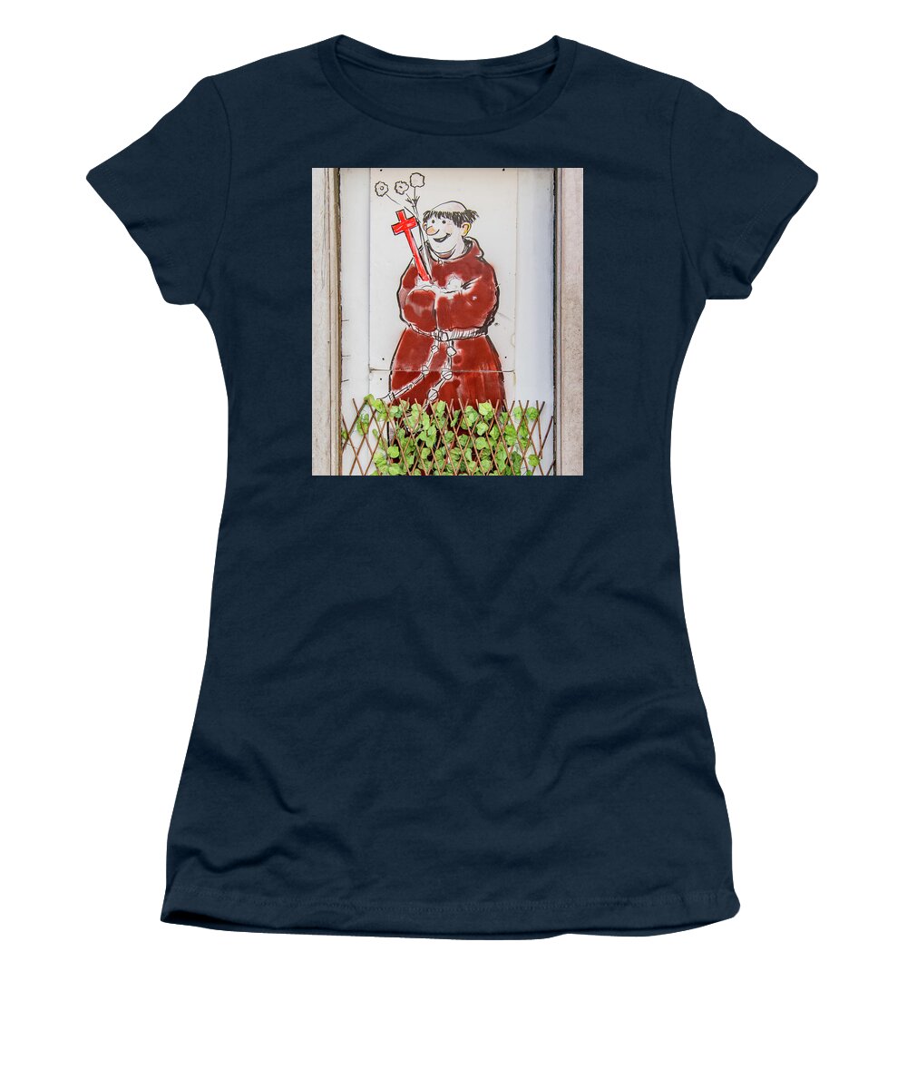 Saint Anthony Of Padua Women's T-Shirt featuring the photograph Saint Anthony of Padua by Marcy Wielfaert