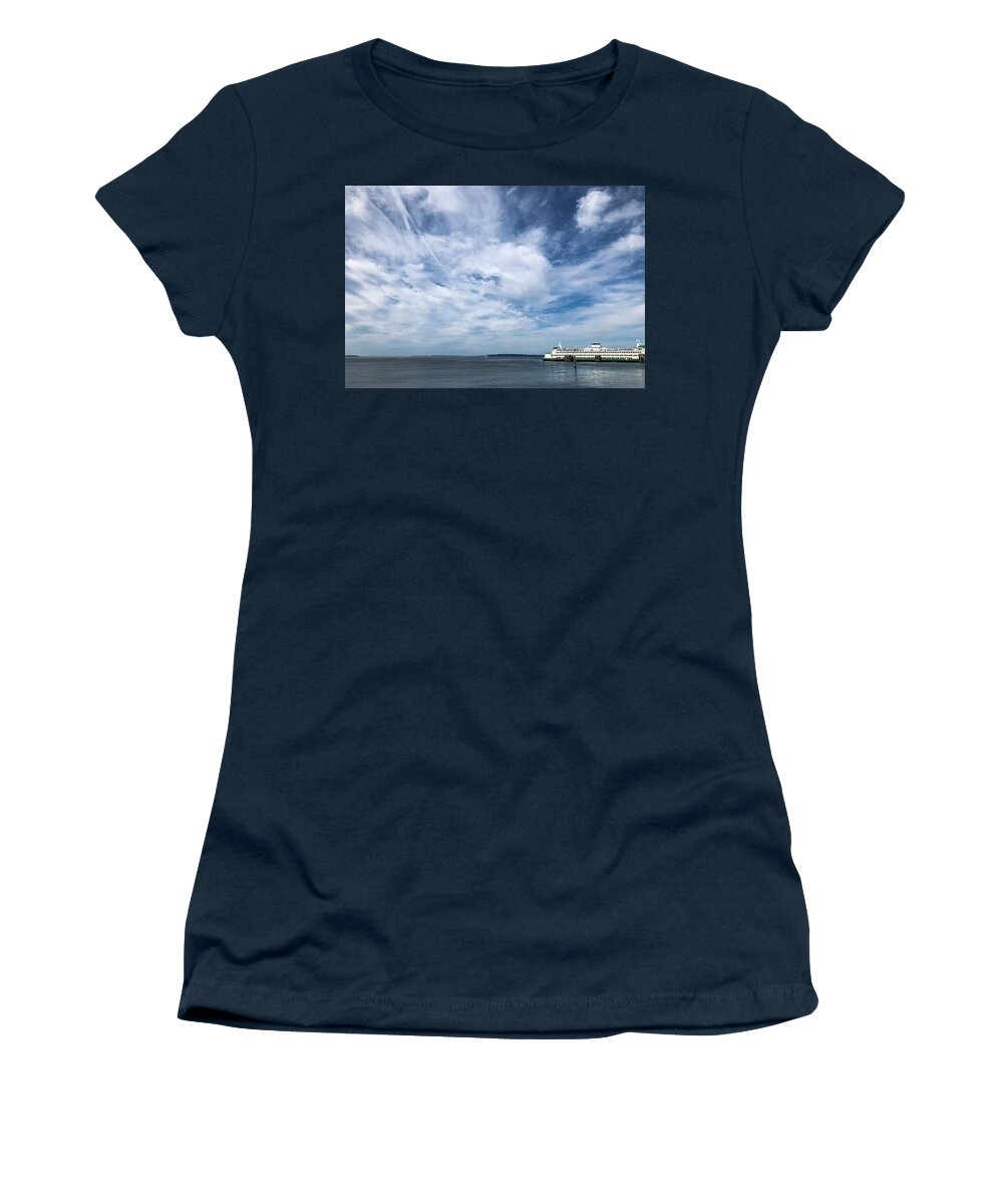 Sea Women's T-Shirt featuring the photograph Sea Road by Anamar Pictures