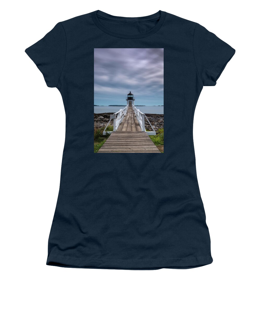 Maine Women's T-Shirt featuring the photograph Simply Maine At Marshall Point by Robert Fawcett