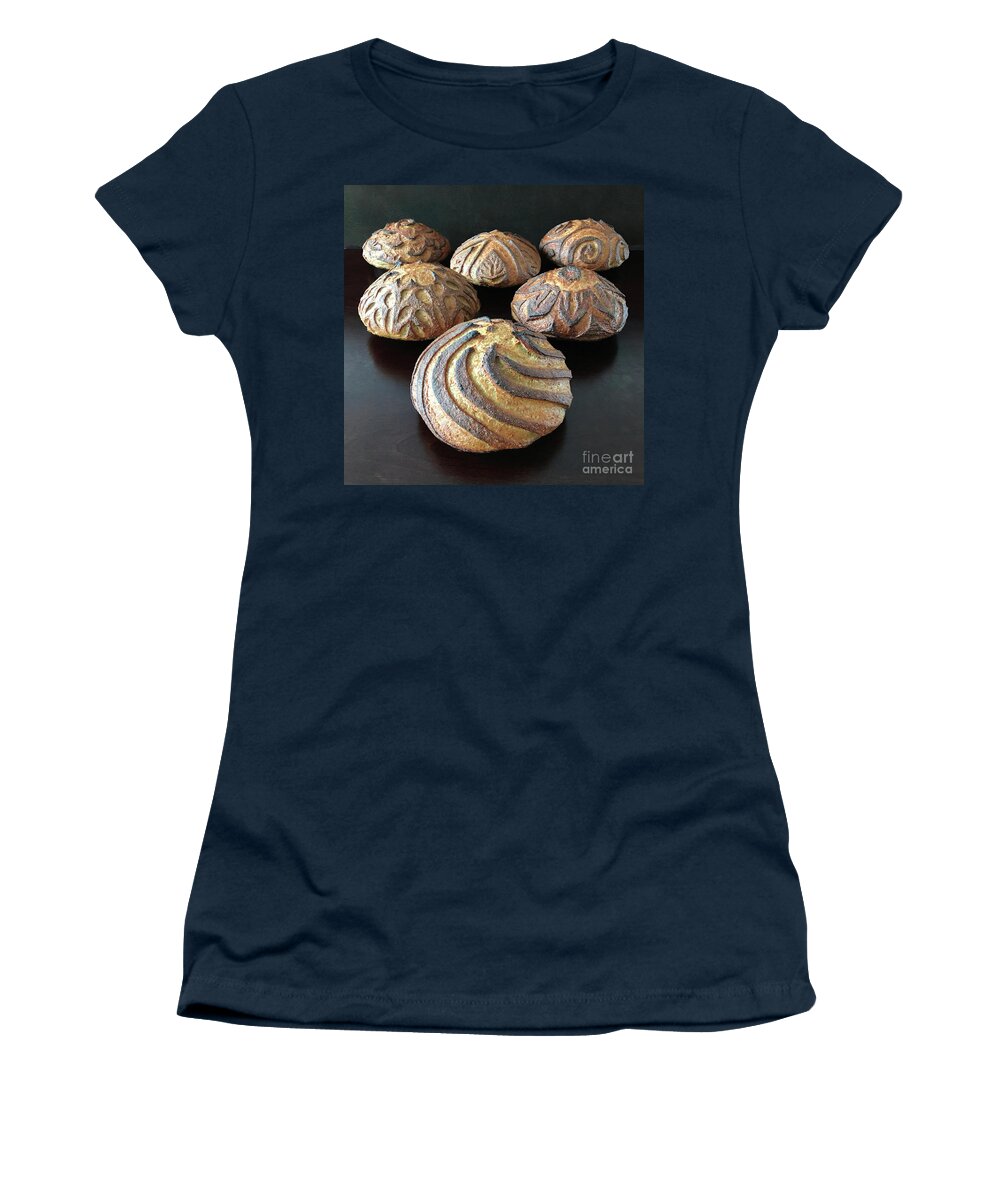 Bread Women's T-Shirt featuring the photograph Six Score Sourdough Sampler 2 by Amy E Fraser