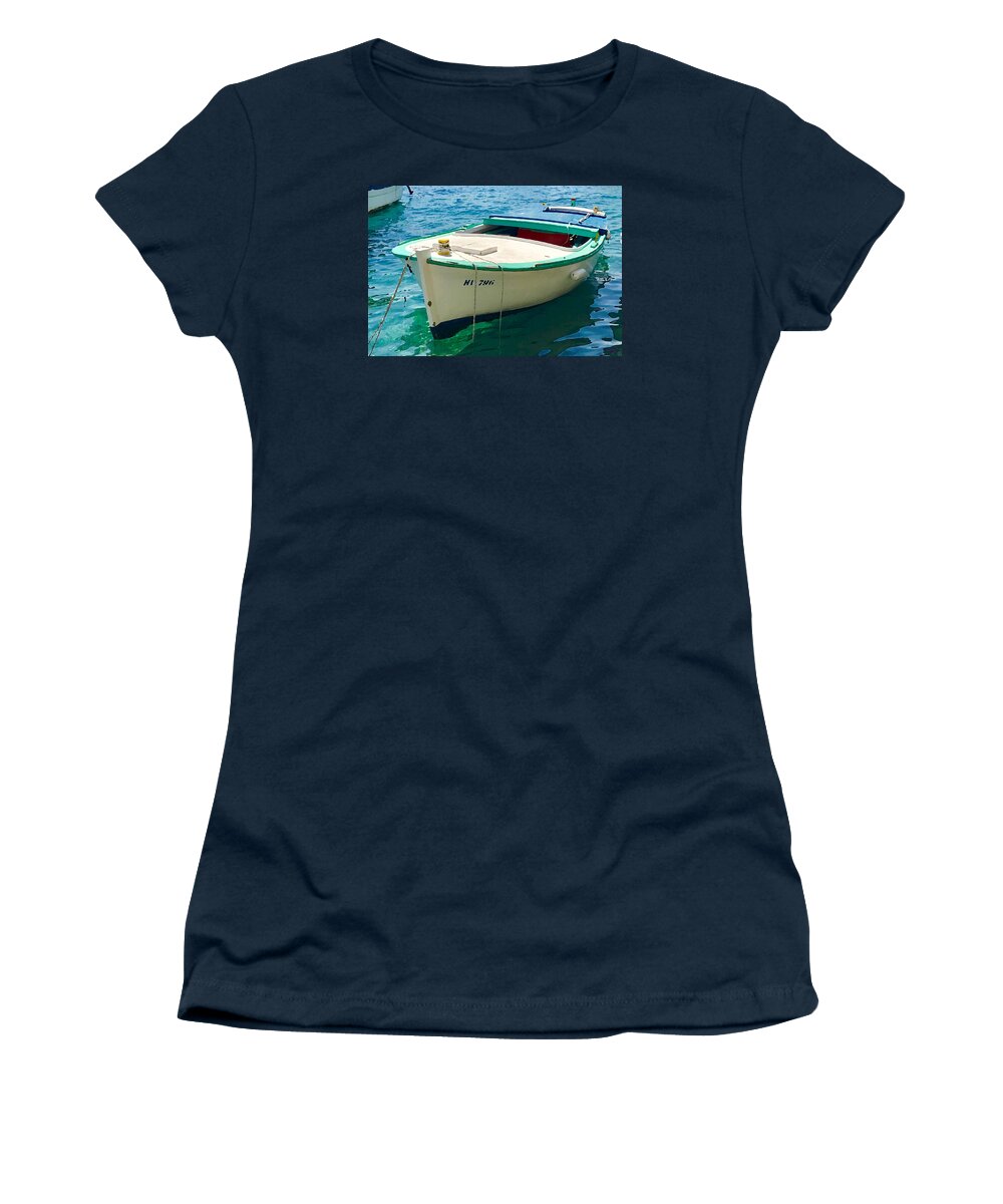 Skiff Women's T-Shirt featuring the photograph Skiff by Tom Johnson
