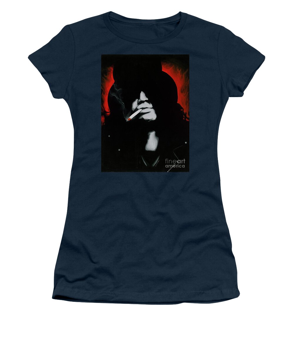 Slash Painting Women's T-Shirt featuring the painting Slash by Ashley Lane