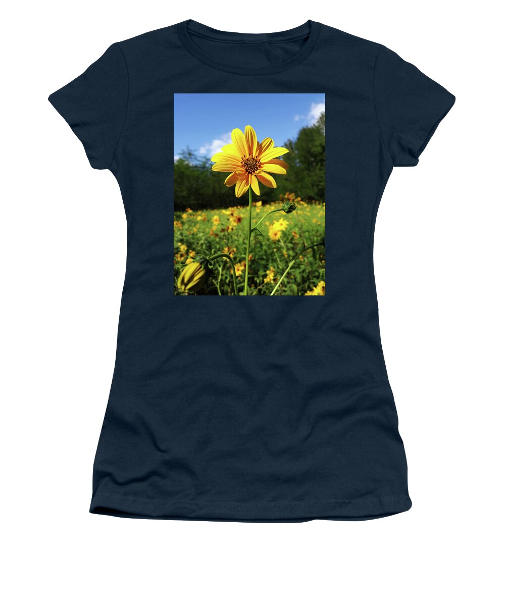 Toscana Women's T-Shirt featuring the photograph Solarita' dentro un fiore by Simone Lucchesi