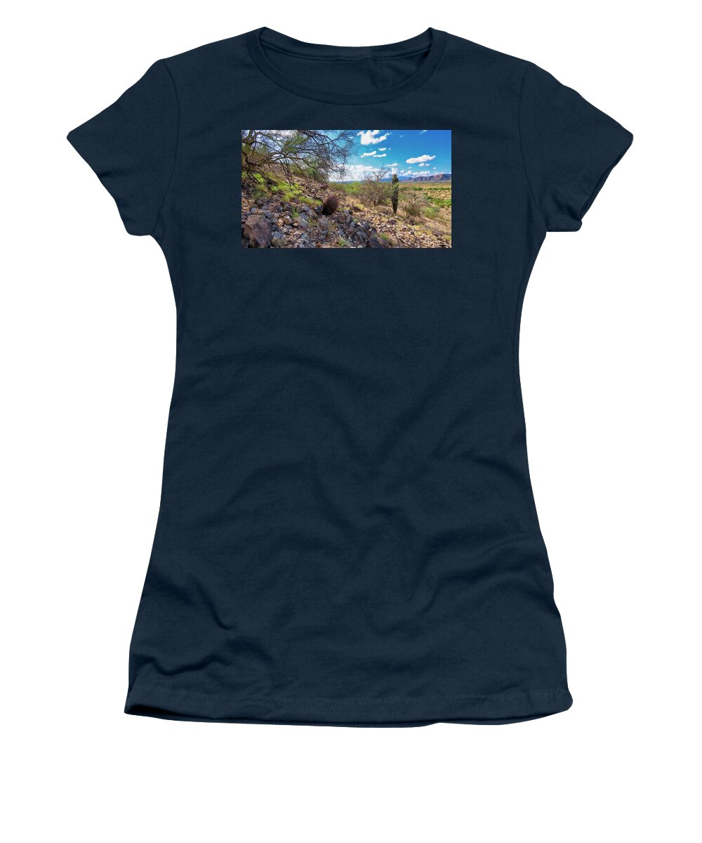 Arizona Women's T-Shirt featuring the photograph Sonoran Desert Serenity by Judy Kennedy