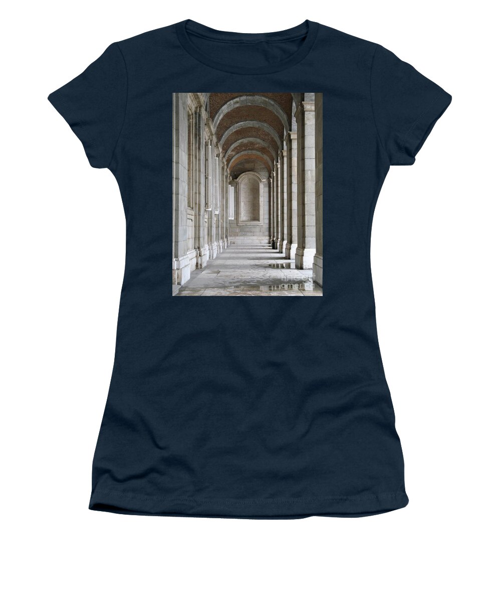 Madrid Women's T-Shirt featuring the photograph Spanish Arch Reflections by World Reflections By Sharon