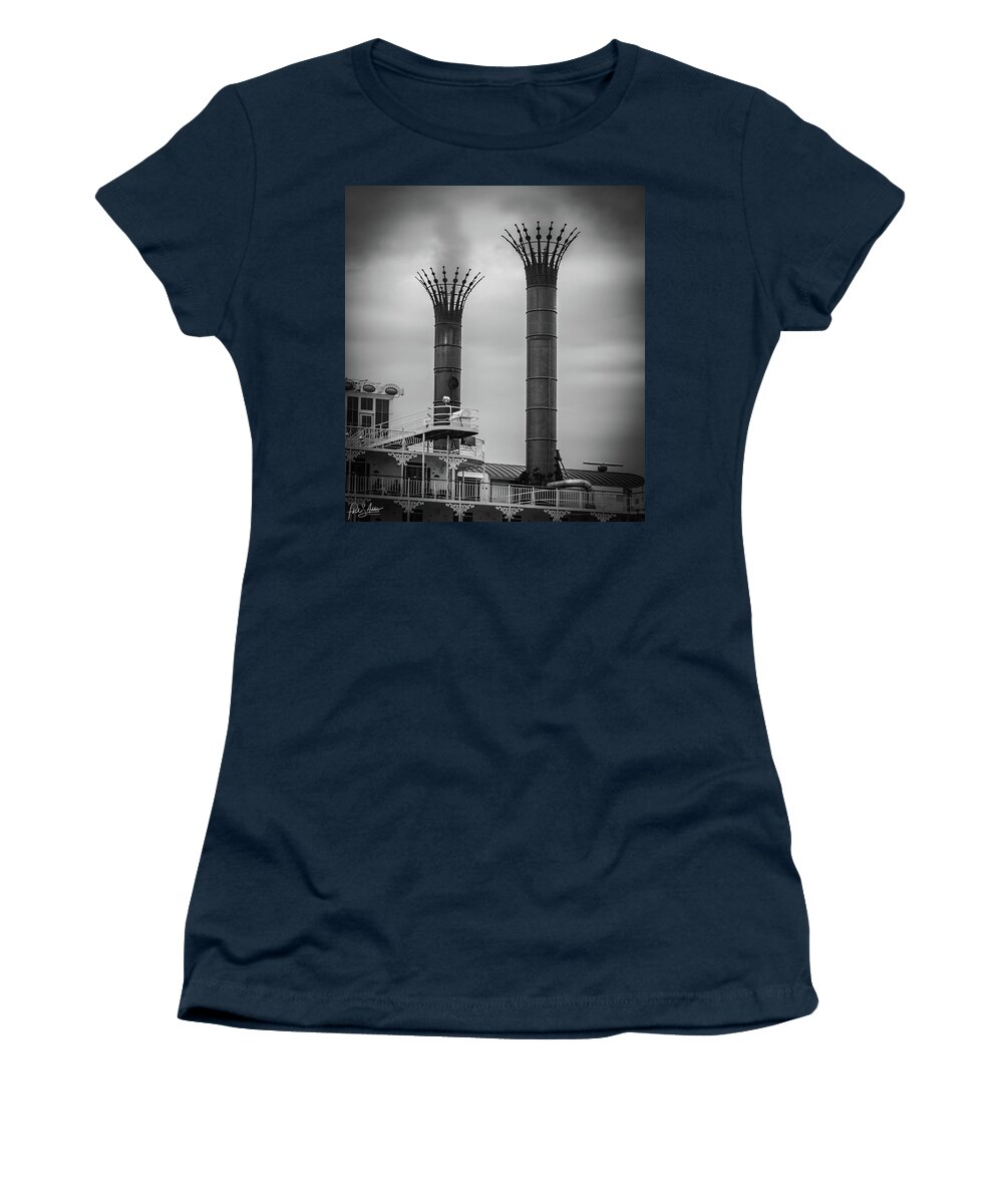 American Queen Women's T-Shirt featuring the photograph Stacked by Phil S Addis