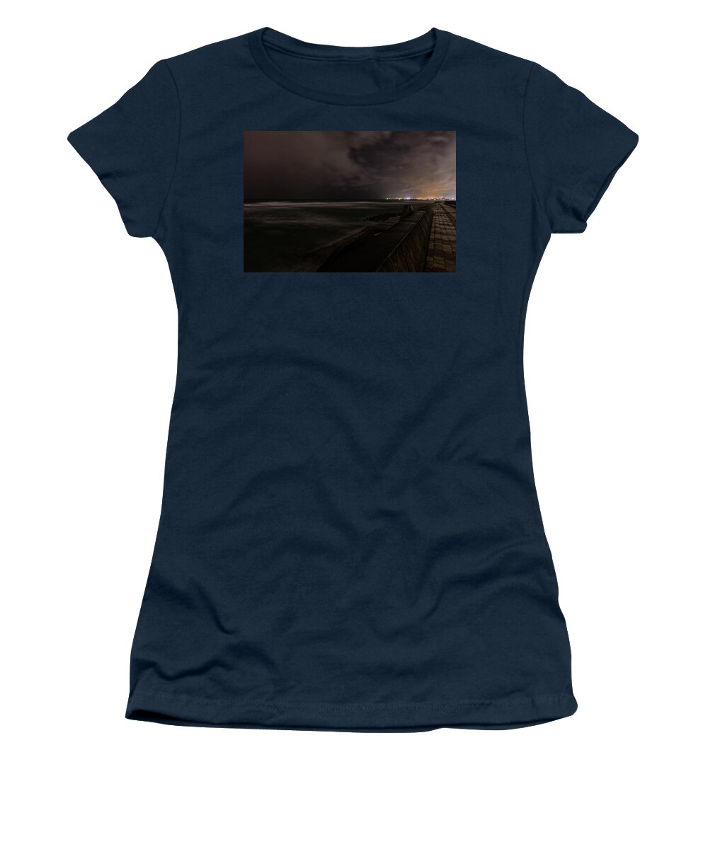 Sea Wall Women's T-Shirt featuring the photograph Storm Chasing by Eric Hafner