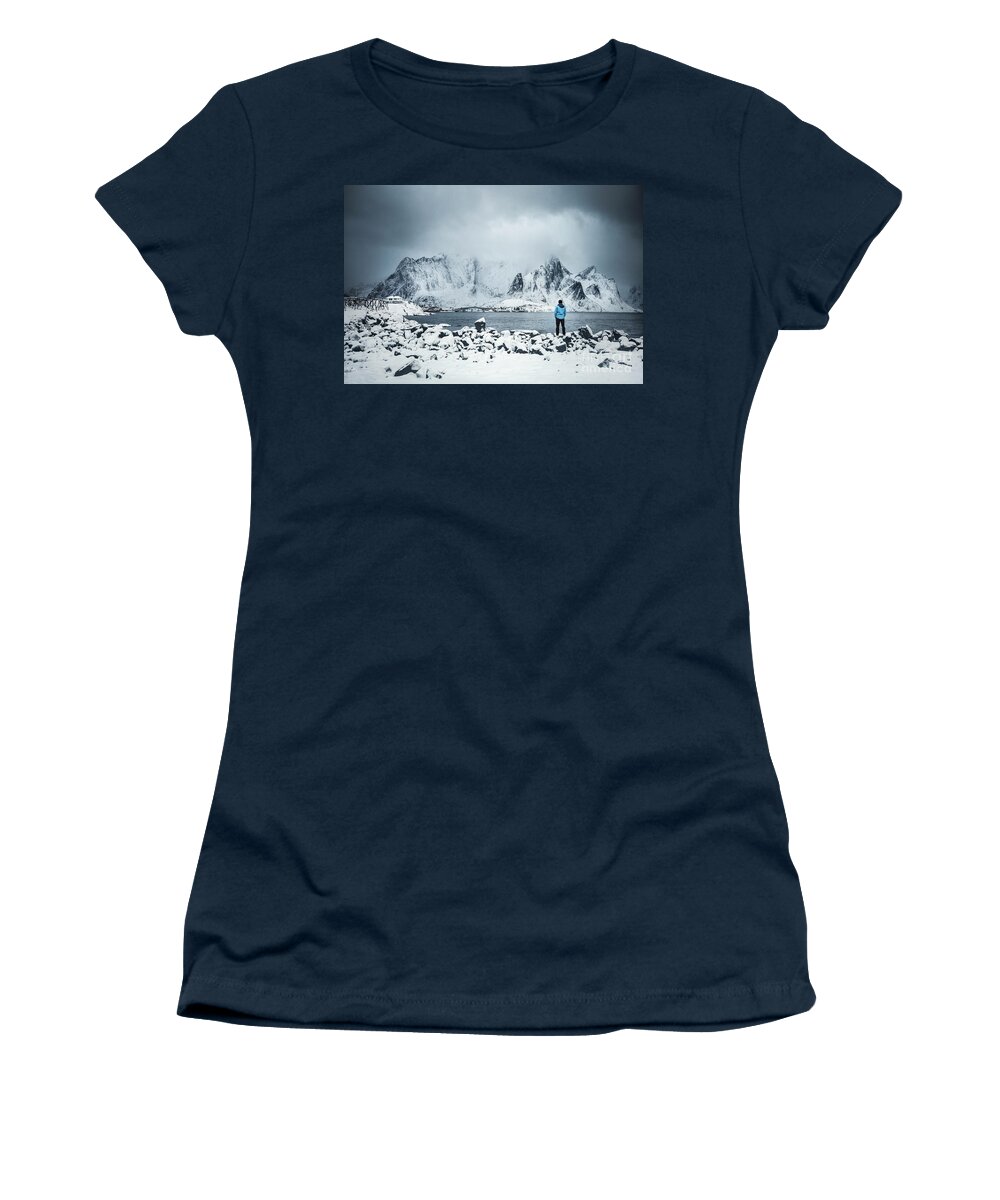 Kremsdorf Women's T-Shirt featuring the photograph Storm Of Solitude by Evelina Kremsdorf