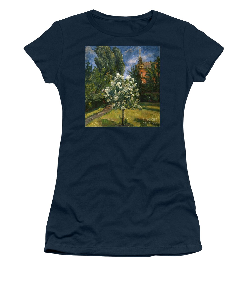 Tree Women's T-Shirt featuring the painting Summer Day By Thorolf Holmboe by Thorolf Holmboe