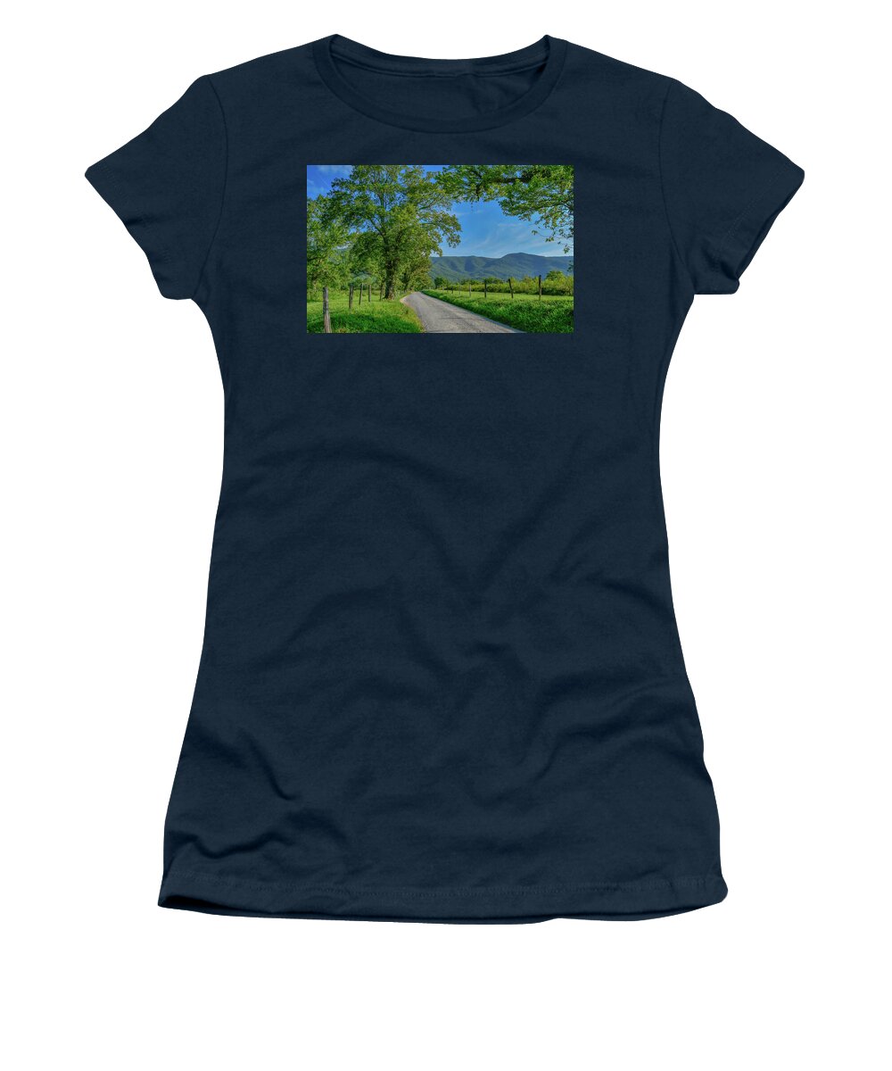  Women's T-Shirt featuring the photograph Summer in the Cove by Marcy Wielfaert
