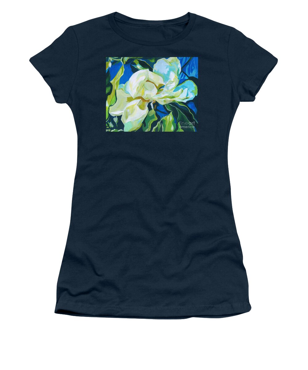Contemporary Painting Women's T-Shirt featuring the painting Summer Time by Tanya Filichkin