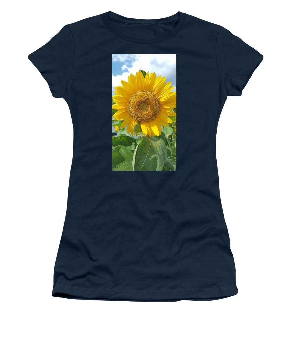 Florida Women's T-Shirt featuring the photograph Sunflower with Sunshine by Lindsey Floyd