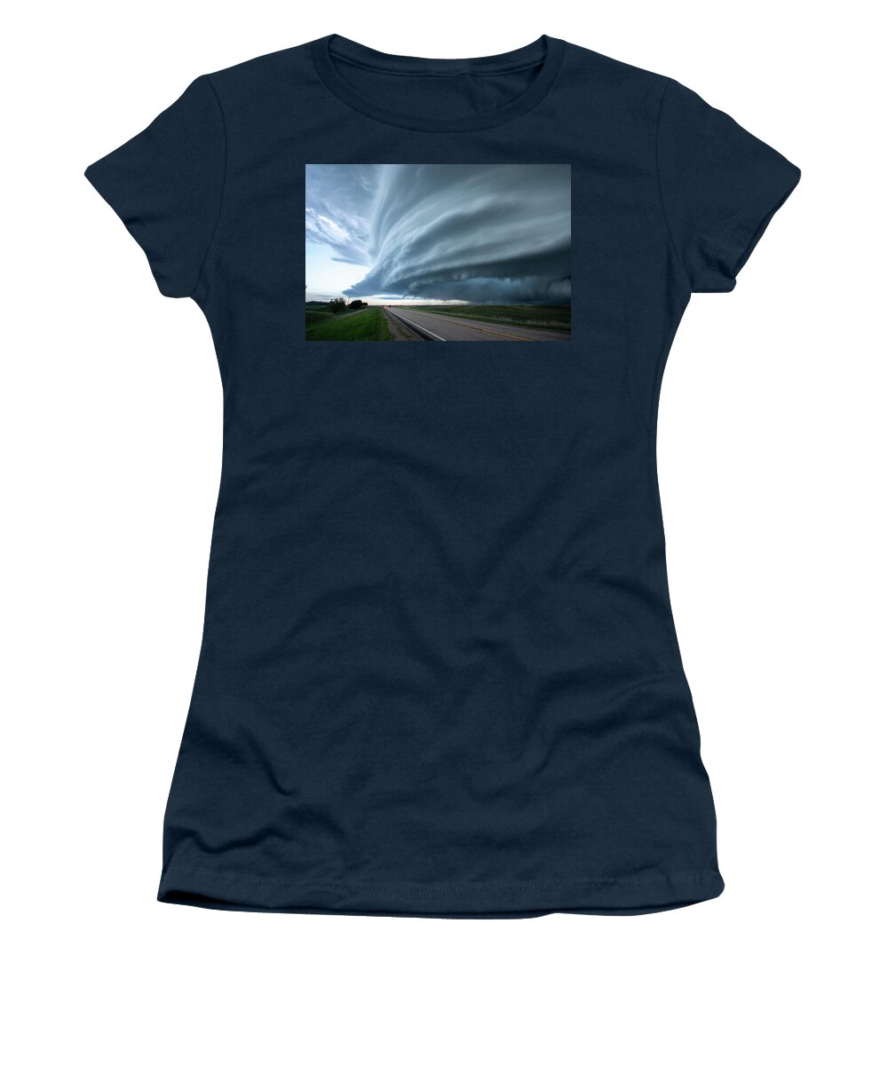 Storm Women's T-Shirt featuring the photograph Super Storm by Wesley Aston
