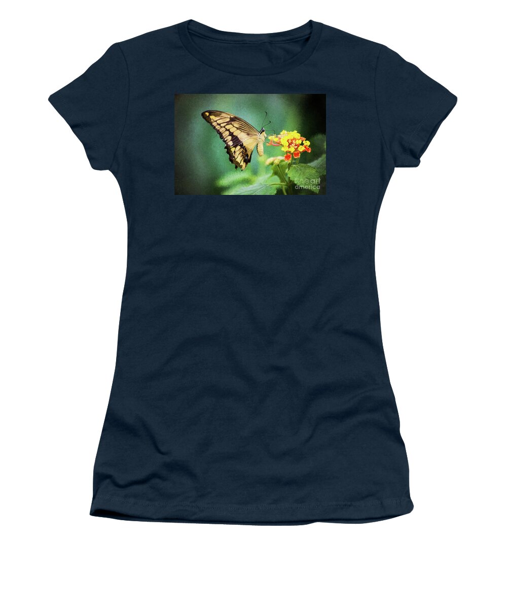 Nature Women's T-Shirt featuring the photograph Swallowtail Butterfly by Sharon McConnell