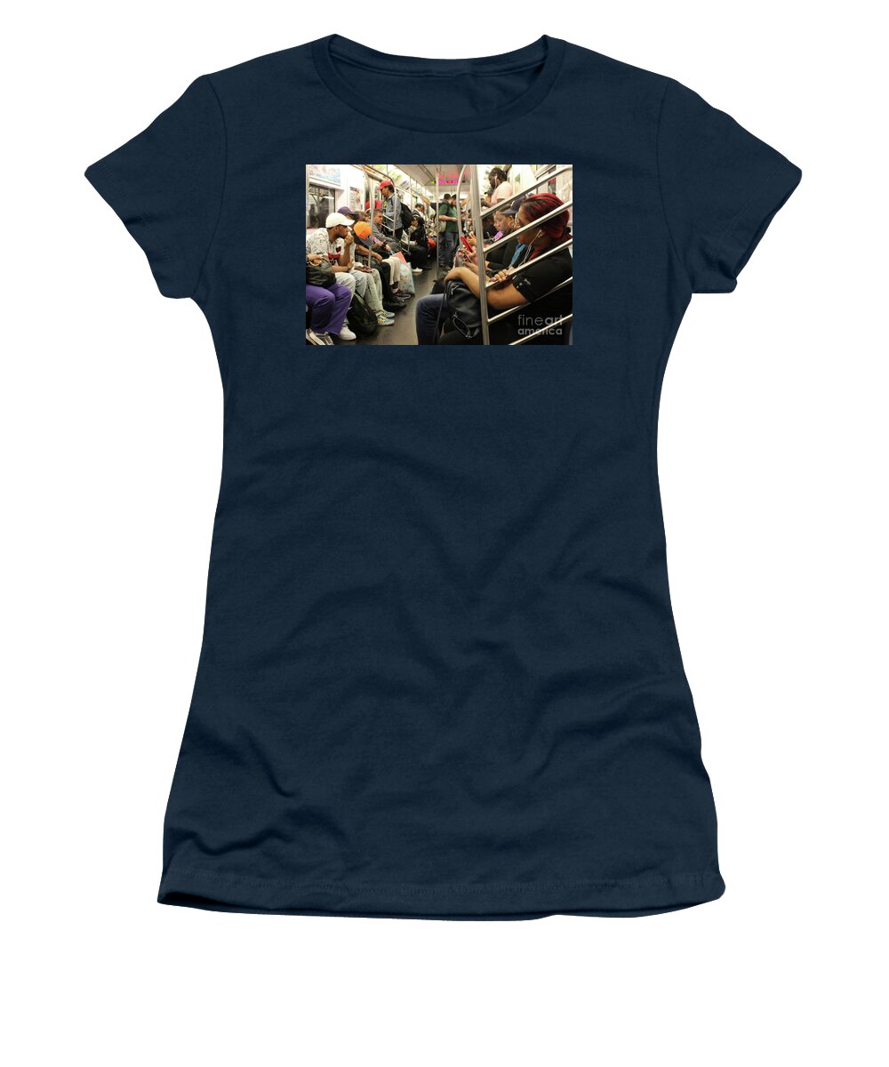 Nyc Women's T-Shirt featuring the photograph People of New York - No. 13 by Doc Braham
