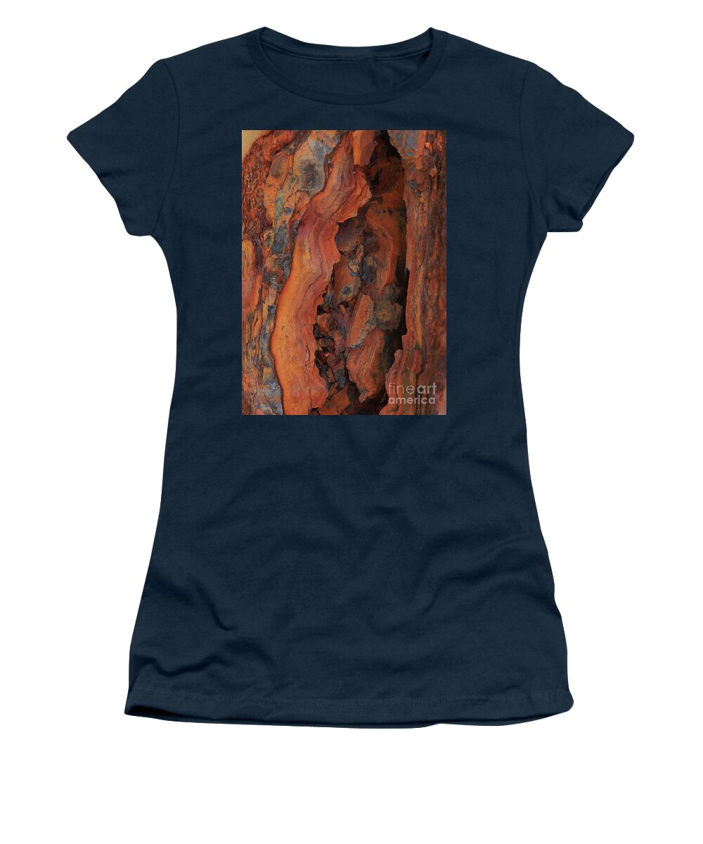  Beauty Of Rust Women's T-Shirt featuring the photograph The Beauty of Rust by Marcia Lee Jones