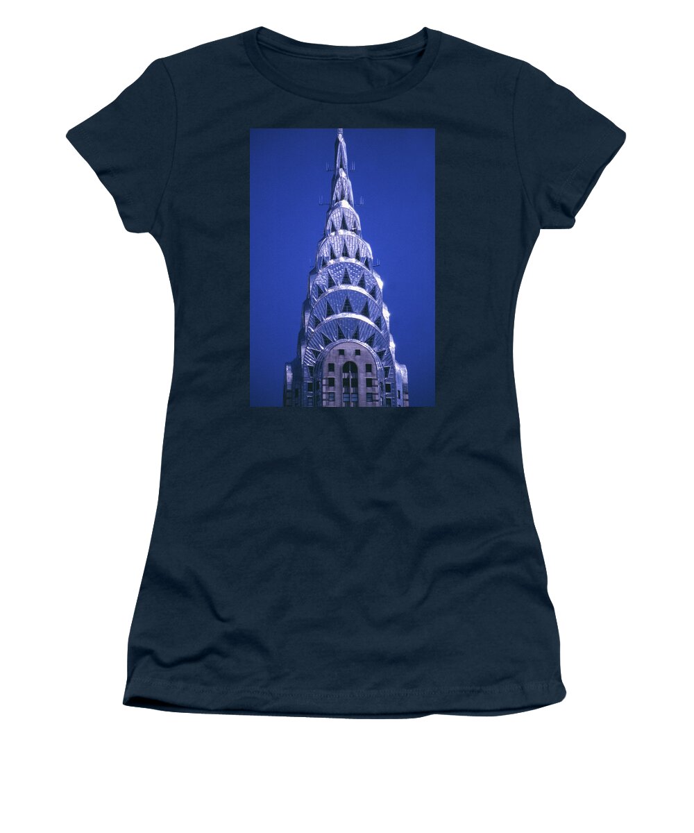 Chrysler Women's T-Shirt featuring the photograph The Chrysler Building, New York City by John Soffe