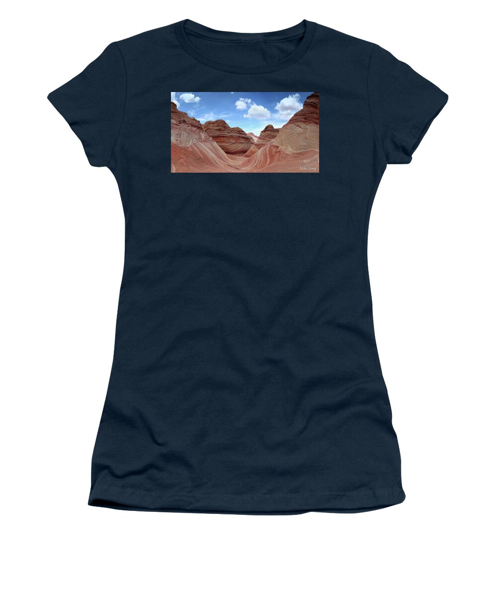 The Wave Women's T-Shirt featuring the photograph The Classic Wave by Mike Long