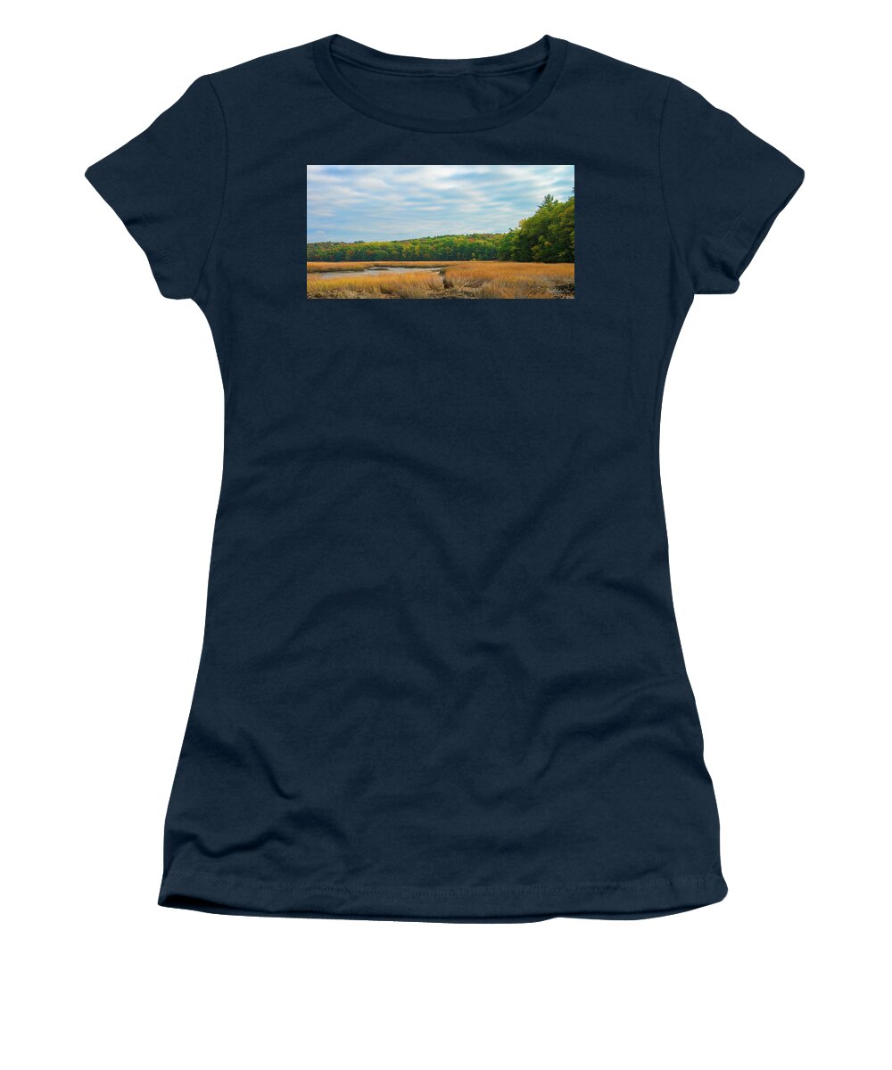 Maine Women's T-Shirt featuring the photograph The Color of Edgecomb by Tim Kathka