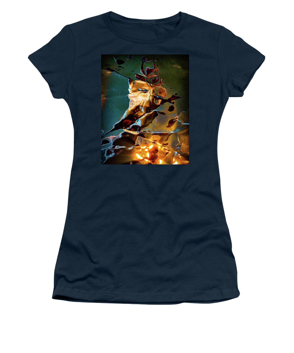 Abstract Women's T-Shirt featuring the digital art The Firestarter by Liquid Eye