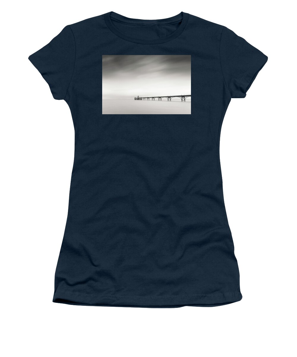Pier Women's T-Shirt featuring the photograph The old Pier by Dominique Dubied