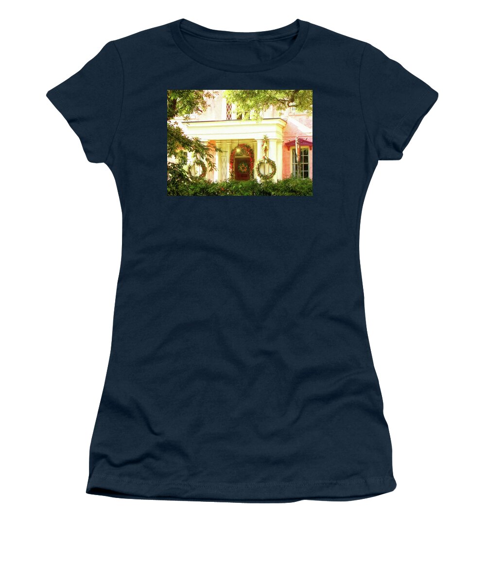 Architecture Women's T-Shirt featuring the photograph The Olde Pink House by Susan Hope Finley