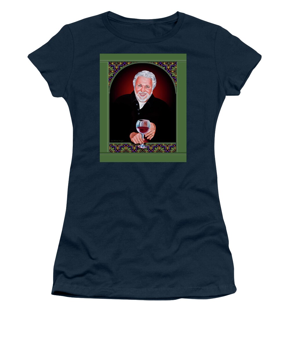 Winemaker Women's T-Shirt featuring the painting The Winemaker by David Arrigoni