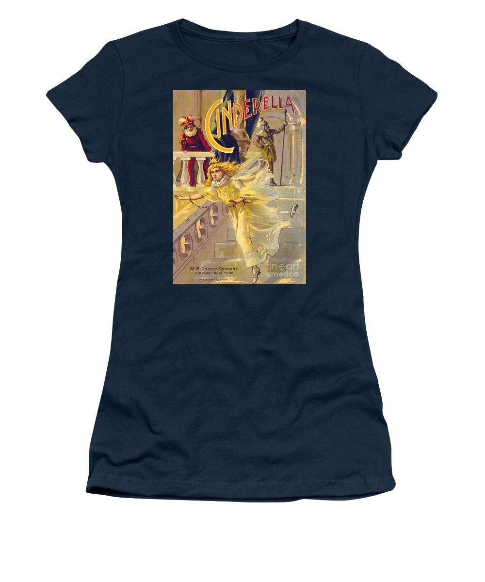 Theater Women's T-Shirt featuring the painting Theater poster for Cinderella by American School