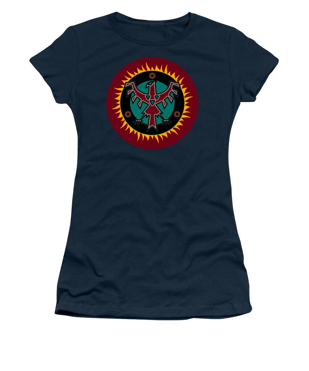 Sun Women's T-Shirt featuring the digital art Thunderbird Eclipse by David Manlove