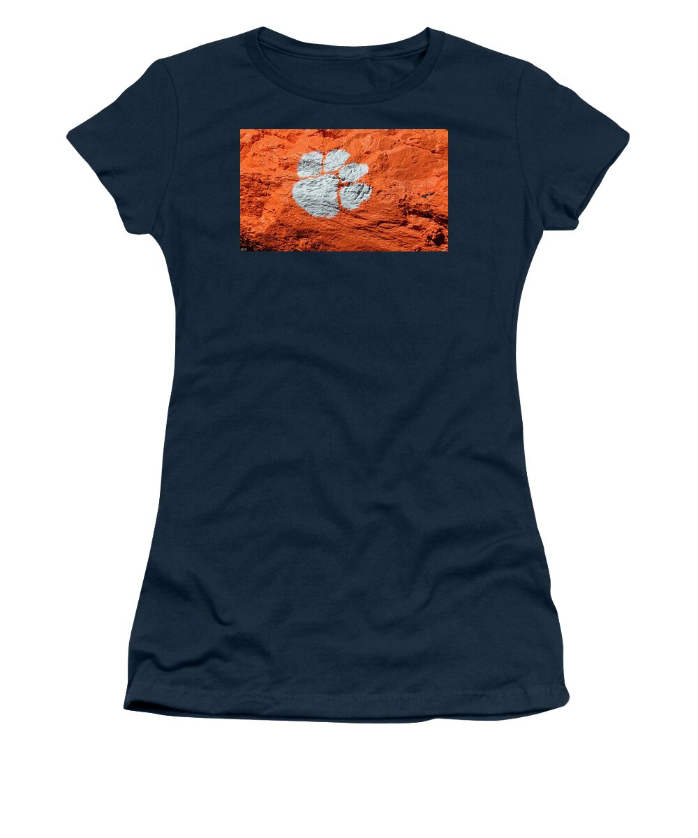 Tiger Paw Women's T-Shirt featuring the photograph Tiger Paw by Lisa Wooten