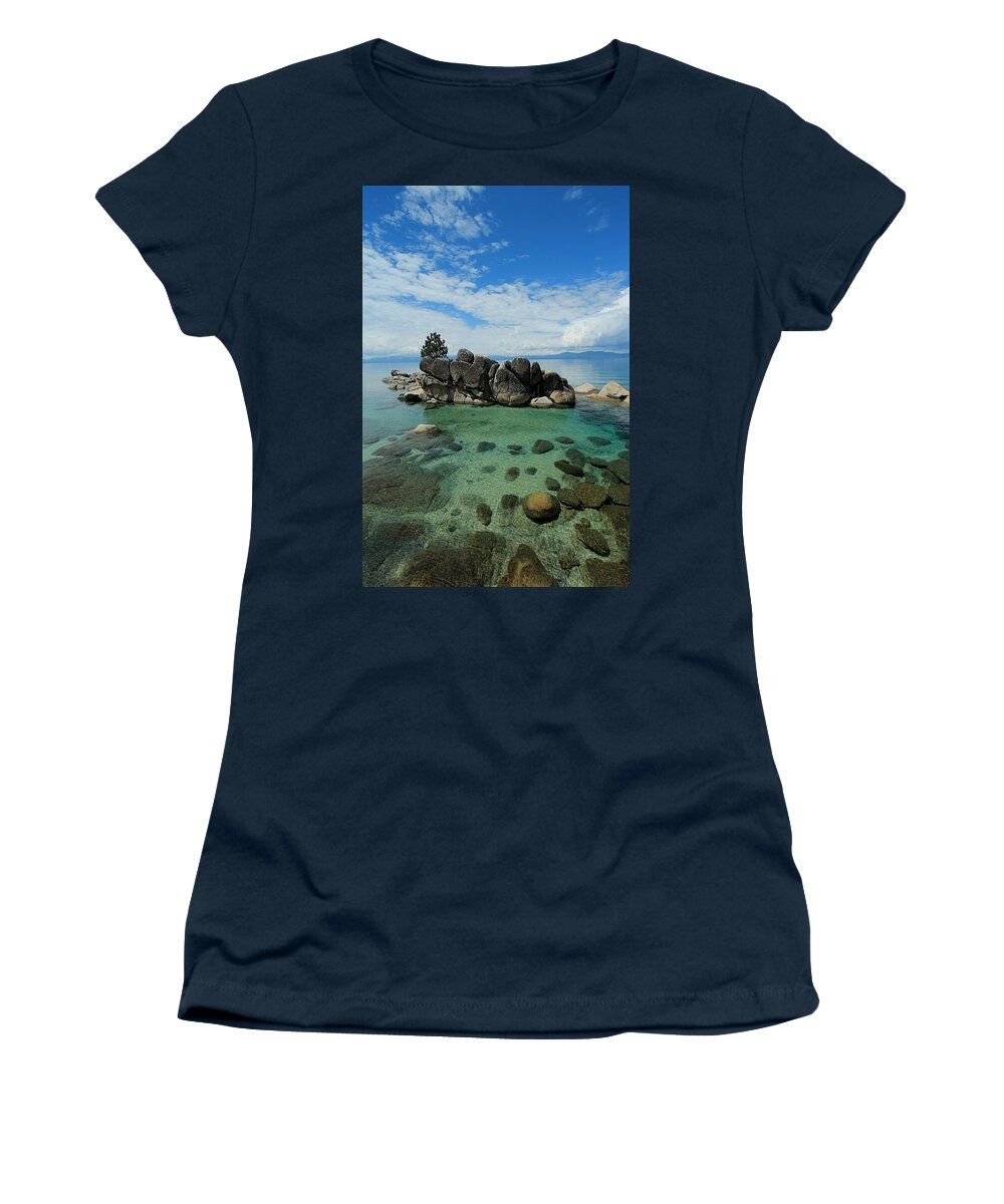 Lake Tahoe Women's T-Shirt featuring the photograph Treasure Island by Sean Sarsfield
