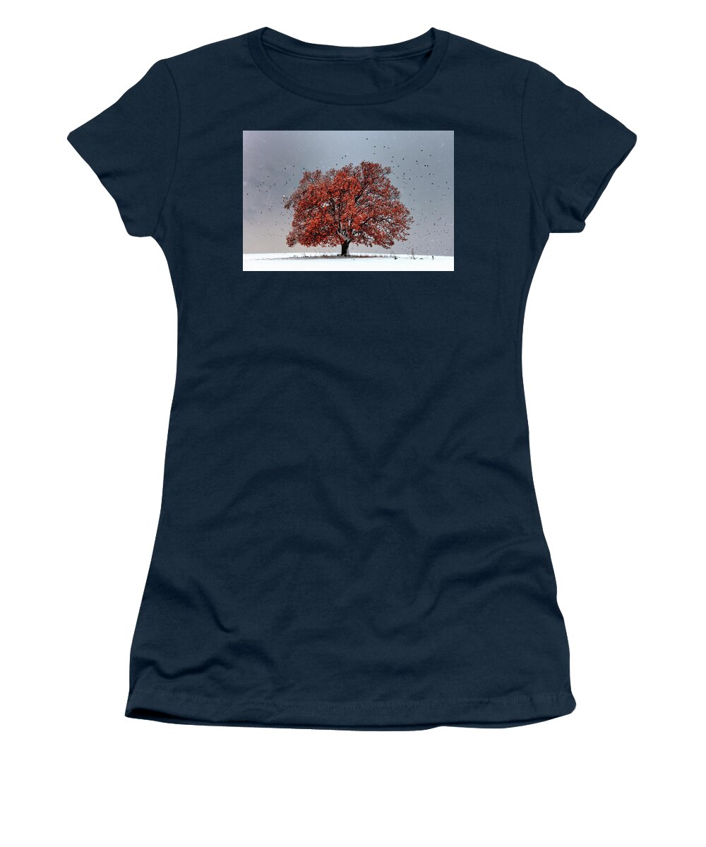 Bulgaria Women's T-Shirt featuring the photograph Tree Of Life by Evgeni Dinev