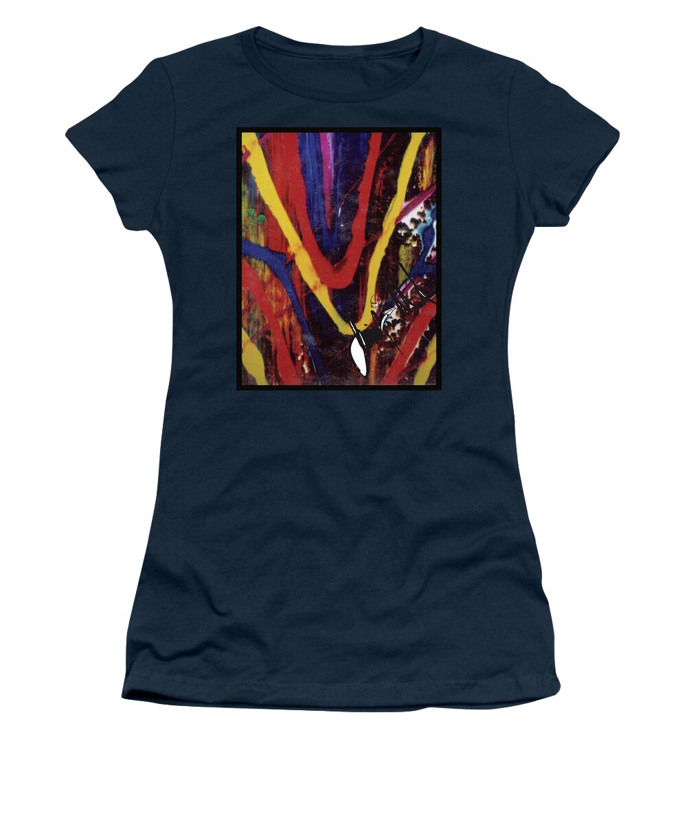  Women's T-Shirt featuring the digital art V by Jimmy Williams