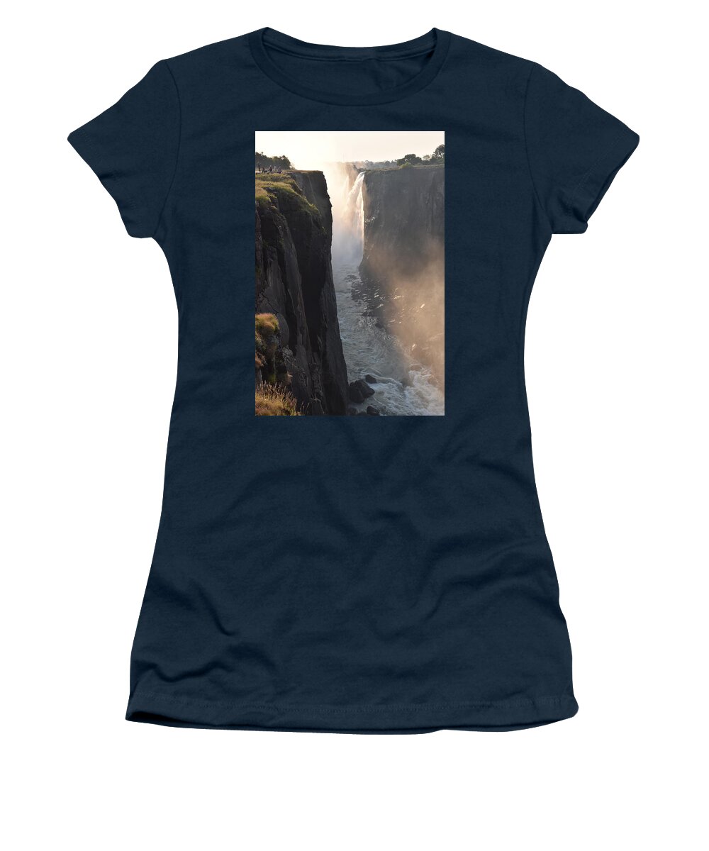 Waterfall Women's T-Shirt featuring the photograph Victoria Falls by Ben Foster