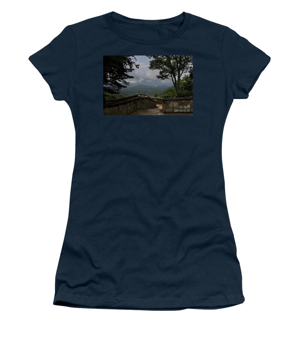 Smoky Mountains Women's T-Shirt featuring the photograph View From Above by Mike Eingle