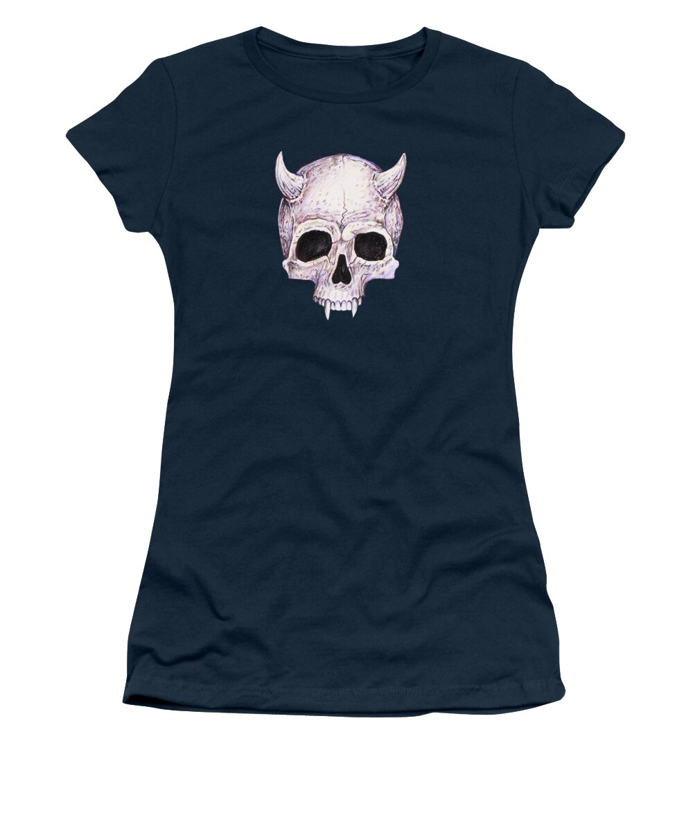 Warlock Women's T-Shirt featuring the drawing Warlock by Aaron Spong