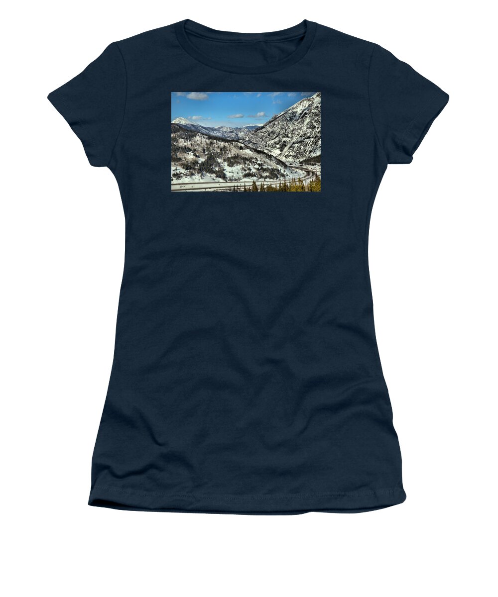 Copper Mountain Women's T-Shirt featuring the photograph Wheeler Junction Overlook by Adam Jewell