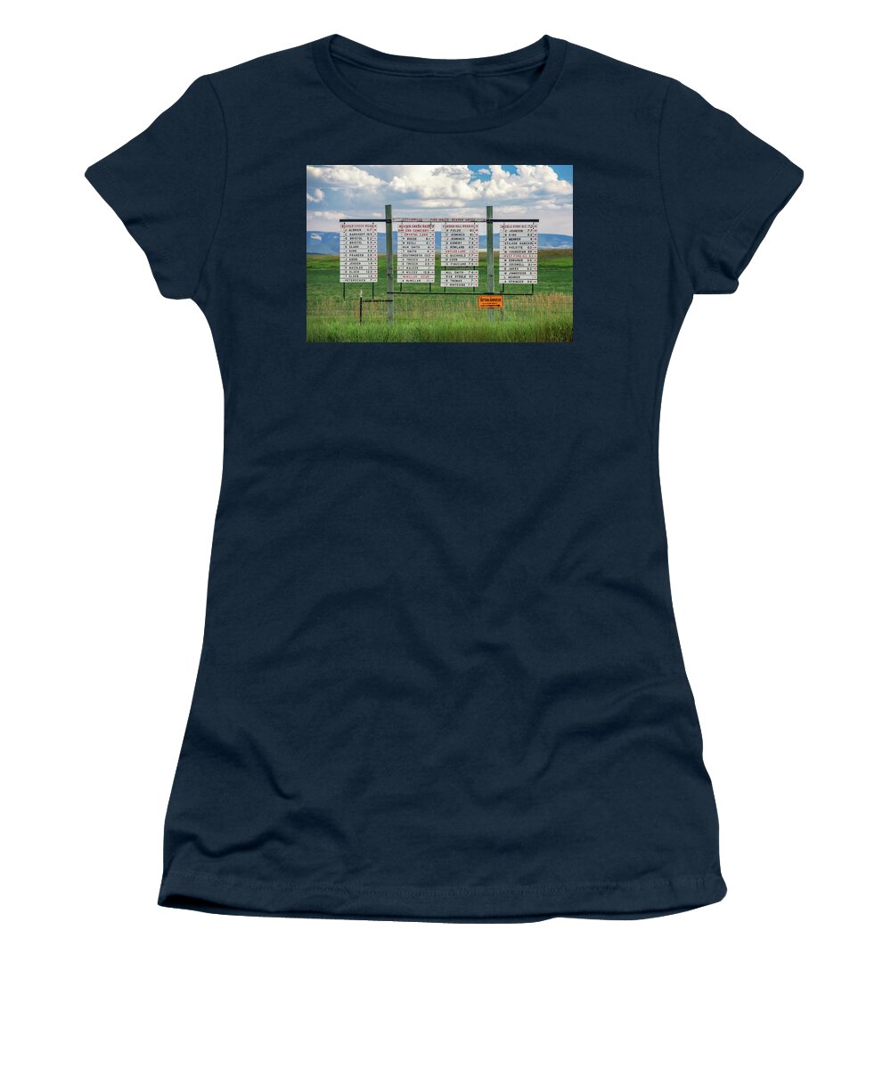 Sign Women's T-Shirt featuring the photograph Where They All Live by Todd Klassy