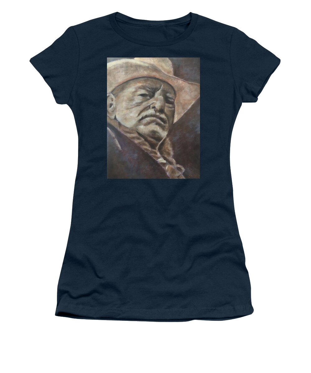 Willie Women's T-Shirt featuring the painting Willie by Kathy Stiber